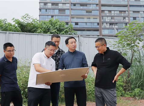 宜发展产城公司主要领导督导项目质安环保工作
