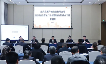 决胜“三年成势” 擘画“十五五”新篇——宜发展产城公司召开2025年经营运行分析暨2026年重点工作谋划会
