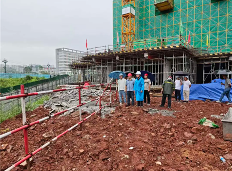 宜发展产城公司开展地震后安全风险排查和应急处置工作